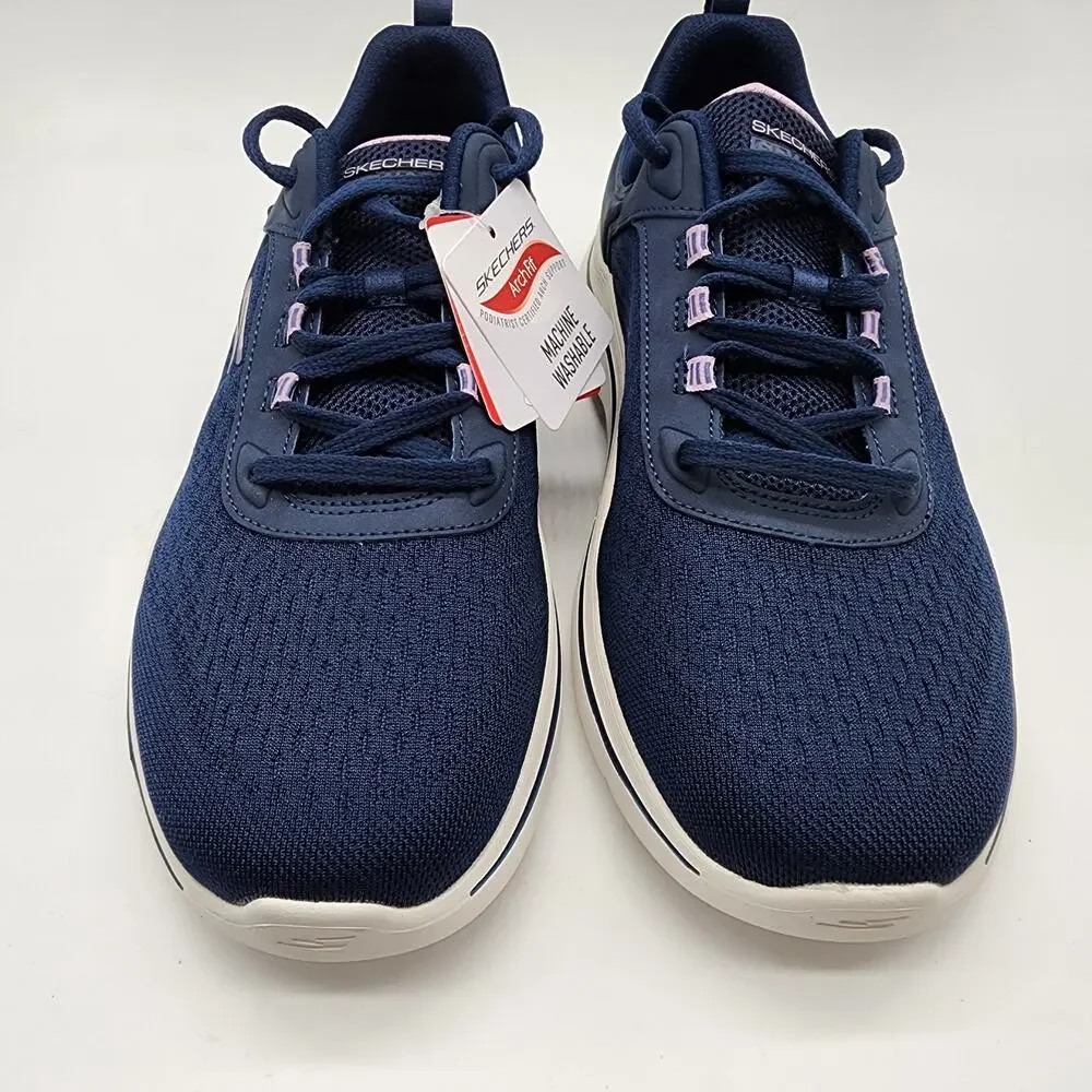 Skechers Go Walk Arch Fit Balin Sneakers Women's 10 Navy Blue Comfort NWOB‎